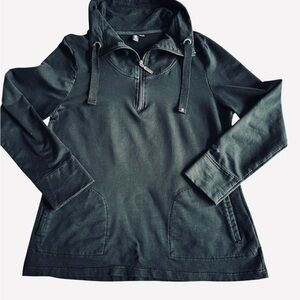 Roots Black Zip-Up with Pockets